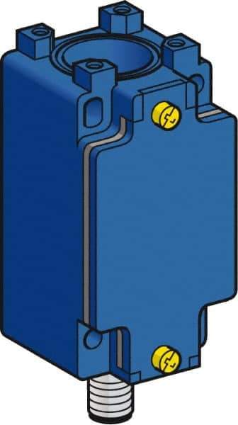 Telemecanique Sensors - 3.7 Inch Long, Metal Body, Limit Switch Body - For Use with ZCKE05, ZCKE06, ZCKE08, ZCKE21, ZCKE23, ZCKE61, ZCKE619, ZCKE62, ZCKE629, ZCKE63, ZCKE64, ZCKE65, ZCKE66, ZCKE67 - Industrial Tool & Supply