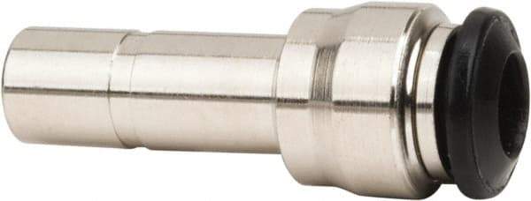 Value Collection - 5mm Tube OD, Nickel Plated Brass Push-to-Connect Tube Straight Reducer - Tube to Stem Connection, 250 Max psi, Buna O-Ring, 0 to 160°F Working Temp - Industrial Tool & Supply