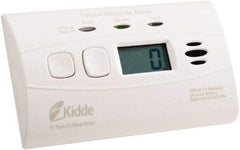 Kidde - 4-1/2 Inch Long x 1-1/2 Inch Wide, CO Alarm - 85 dB Decibel Rating, Lithium Battery Included, Tamper Resistant - Industrial Tool & Supply