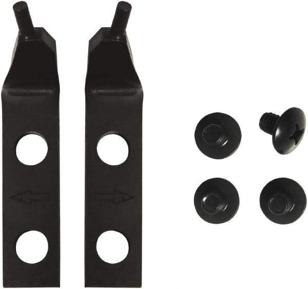 Lang - 2" Long 45° Plier Bent Tips - For Use with HD Retaining Ring Pliers #1485 & 1486 - Industrial Tool & Supply