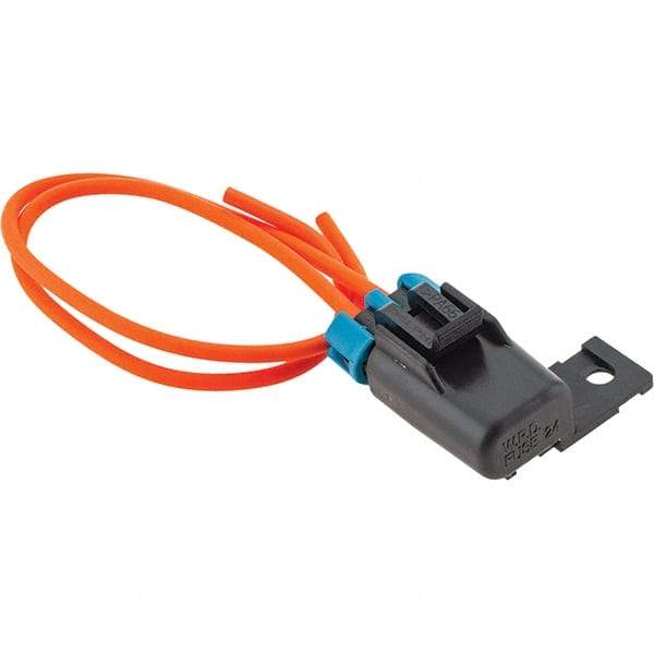 Made in USA - Fuse Holders Amperage: 30 Wire Termination Type: Wire Lead - Industrial Tool & Supply