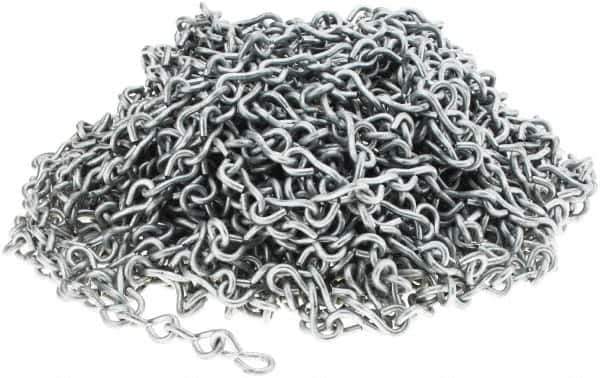 Peerless Chain - 0.135" Diam Single Jack Chain - 43 Lb Load Limit, #10 - Industrial Tool & Supply
