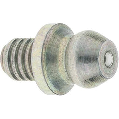 Value Collection - Straight Head Angle, 3/16 Thread Drive-In Grease Fitting - Industrial Tool & Supply