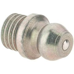 Value Collection - Straight Head Angle, 1/4 Thread Drive-In Grease Fitting - Industrial Tool & Supply