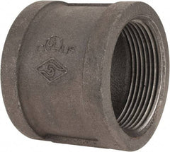 Value Collection - Size 2-1/2", Class 150, Malleable Iron Black Pipe Coupling (Right Hand) - 150 psi, Threaded End Connection - Industrial Tool & Supply