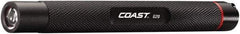Coast Cutlery - Aluminum Industrial Tactical Flashlight - 18 Lumens, 10 hr Runtime, LED Bulb, Black Body, 2 AAA Batteries - Industrial Tool & Supply