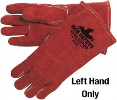 MCR Safety - Welder's & Heat Protective Gloves - 13"GUNN ORG LRG 1/EA COW LEATH LH WELDER GLV - Industrial Tool & Supply