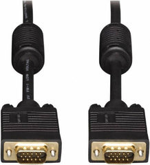 Tripp-Lite - 100' Long, HD15/HD15 Computer Cable - Black, Male x Male - Industrial Tool & Supply