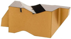 Iscar - 3062ING Grade IC808, 1/16" Cutting Width Carbide Grooving Insert - 3/32" Max Depth of Cut, Right Hand, 0.008" Corner Radius, TiAlN Finish - Industrial Tool & Supply