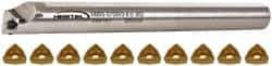 Hertel - 0.8" Min Bore Diam, Indexable Boring Bar - Through Coolant - Industrial Tool & Supply
