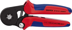 Knipex - 7-1/8" OAL Crimping Pliers - Plastic PVC Handle - Industrial Tool & Supply