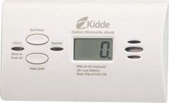 Kidde - CO Alarm - 85 dB Decibel Rating, AA Battery Included, Wall or Ceiling Mount, Electrochemical Sensor - Industrial Tool & Supply