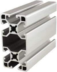 80/20 Inc. - 72 Inches Long x 1-1/2 Inches Wide x 3 Inches High, T Slotted Aluminum Extrusion - 1.325 Square Inches, Clear Anodized Finish - Industrial Tool & Supply
