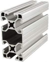80/20 Inc. - 145 Inches Long x 1-1/2 Inches Wide x 3 Inches High, T Slotted Aluminum Extrusion - 1.3396 Square Inches, Clear Anodized Finish - Industrial Tool & Supply