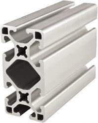 80/20 Inc. - 145 Inches Long x 1-1/2 Inches Wide x 3 Inches High, T Slotted Aluminum Extrusion - 1.695 Square Inches, Clear Anodized Finish - Industrial Tool & Supply