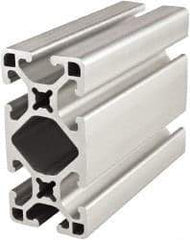 80/20 Inc. - 72 Inches Long x 1-1/2 Inches Wide x 3 Inches High, T Slotted Aluminum Extrusion - 1.695 Square Inches, Clear Anodized Finish - Industrial Tool & Supply