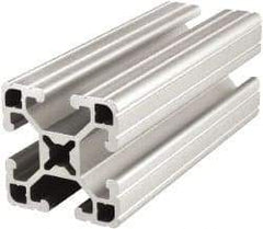 80/20 Inc. - 145 Inches Long x 1-1/2 Inches Wide x 1-1/2 Inches High, T Slotted Aluminum Extrusion - 0.7938 Square Inches, Clear Anodized Finish - Industrial Tool & Supply