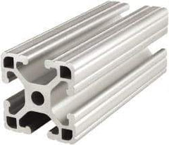 80/20 Inc. - 72 Inches Long x 1-1/2 Inches Wide x 1-1/2 Inches High, T Slotted Aluminum Extrusion - 0.8986 Square Inches, Clear Anodized Finish - Industrial Tool & Supply