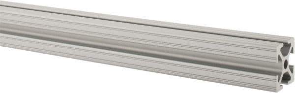 80/20 Inc. - 72 Inches Long x 1 Inch Wide x 1 Inch High, T Slotted Aluminum Extrusion - 0.4379 Square Inches, Clear Anodized Finish - Industrial Tool & Supply
