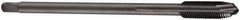 DORMER - M12x1.25 Metric Fine, 3 Flute, Oxide Finish, Cobalt Spiral Point Tap - Plug Chamfer, Right Hand Thread, 100mm OAL, 21mm Thread Length, 9mm Shank Diam, 6H Class of Fit, Series EP11 - Exact Industrial Supply