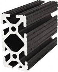 80/20 Inc. - 72 Inches Long x 1-1/2 Inches Wide x 3 Inches High, T Slotted Aluminum Extrusion - 2.0798 Square Inches, Black Anodized Finish - Industrial Tool & Supply