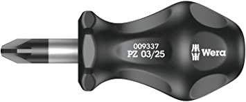 Wera 05009337001 Stubby/Carburettor screwdriver PZ03x25mm,Multi-colour - Industrial Tool & Supply