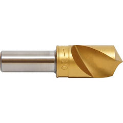 1/8 HSS Uniflute Csink,100 Deg,TiN Coated Alternate Manufacture # 61017 - Industrial Tool & Supply