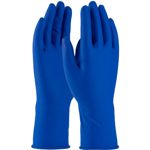 ‎62-327/M Disposable Gloves - Ambi-Thix Indust Grade Disposable Latex - Blue 13 Mil Powdered - Text. - Exact Industrial Supply