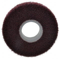 3M - 6" Diam Aluminum Oxide Finishing Flap Wheel - 2" Hole, 1" Wide, Density 5, Nonwoven, Medium Grade, 3,400 Max RPM - Industrial Tool & Supply