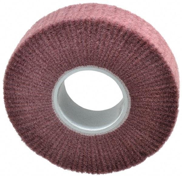 3M - 8" Diam Aluminum Oxide Finishing Flap Wheel - 3" Hole, 2" Wide, Density 3, Nonwoven, Fine Grade, 3,200 Max RPM - Industrial Tool & Supply