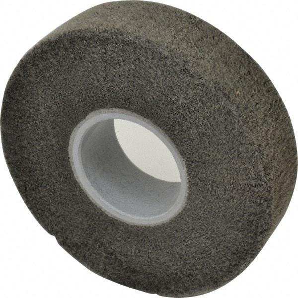 3M - 8" Diam Silicon Carbide Finishing Flap Wheel - 3" Hole, 2" Wide, Density 5, Nonwoven, Fine Grade, 3,200 Max RPM - Industrial Tool & Supply