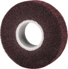 3M - 8" Diam Aluminum Oxide Finishing Flap Wheel - 3" Hole, 2" Wide, Density 5, Nonwoven, Medium Grade, 3,200 Max RPM - Industrial Tool & Supply