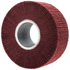 3M - 8" Diam Aluminum Oxide Finishing Flap Wheel - 3" Hole, 3" Wide, Density 5, Nonwoven, Fine Grade, 3,200 Max RPM - Industrial Tool & Supply
