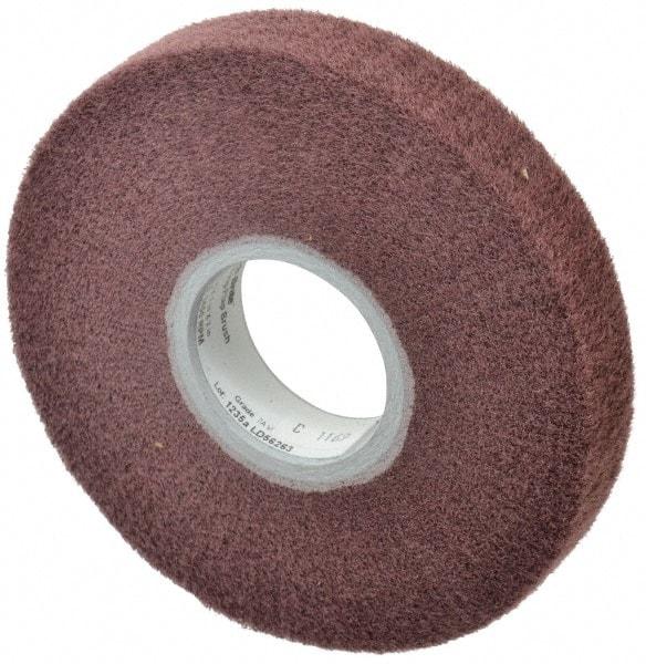 3M - 6" Diam Aluminum Oxide Finishing Flap Wheel - 2" Hole, 1" Wide, Density 7, Nonwoven, Very Fine Grade, 3,400 Max RPM - Industrial Tool & Supply