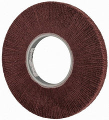 3M - 12" Diam Aluminum Oxide Finishing Flap Wheel - 5" Hole, 1" Wide, Density 5, Nonwoven, Fine Grade, 2,500 Max RPM - Industrial Tool & Supply