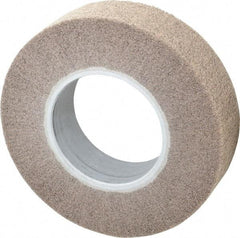 3M - 8" Diam Aluminum Oxide Cutting, Polishing Flap Wheel - 4" Hole, 2" Wide, Density 7, Nonwoven, Medium Grade, 4,000 Max RPM - Industrial Tool & Supply