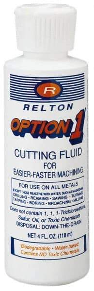 Relton - Option1, 5 Gal Pail Cutting Fluid - Water Soluble, For Cleaning, Machining - Industrial Tool & Supply