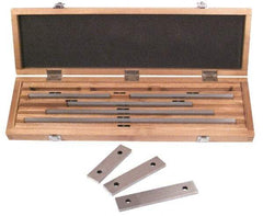 SPI - 8 Piece, 5 to 20", Grade 0, Steel Gage Block Set - Rectangular, 0.000007, 0.000008, 0.000009, 0.00001, 0.000012, 0.000014, 0.000016, 0.000018, 0.00002, 0.000024, 0.000028, 0.000036, 0.00004" Tolerance - Industrial Tool & Supply