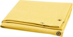 Steiner - 6' High x 6' Wide x 0.051" Thick Acrylic Coated Fiberglass Welding Blanket - Gold, Grommet - Industrial Tool & Supply