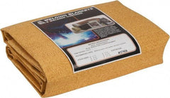 Steiner - 10' High x 6' Wide Coated Fiberglass Welding Blanket - Yellow, Grommet - Industrial Tool & Supply