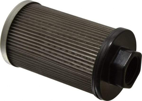 Flow Ezy Filters - 100 Mesh, 38 LPM, 10 GPM, 3.2" Diam, Female Suction Strainer without Bypass - 1 Port NPT, 5.8" Long - Industrial Tool & Supply