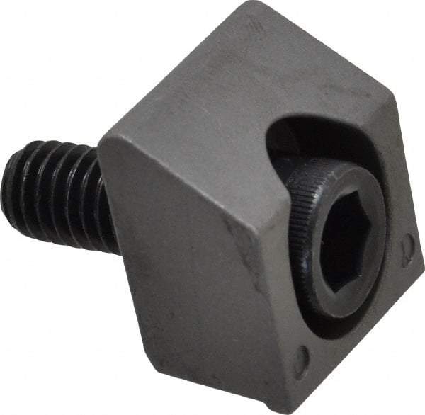 Mitee-Bite - 3/8-16 Screw Thread, 1" Wide x 1/4" High, Smooth Steel Standard Style Screw Mount Toe Clamp - 6,000 Lb Holding Force, 360" Lb Torque, 30 Lb Ft Torque, 23/32" Long Extension, 0.05" Throw, 4 Clamps in Package - Industrial Tool & Supply