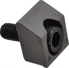 Mitee-Bite - 3/8-16 Screw Thread, 1" Wide x 1/4" High, Smooth Steel Standard Style Screw Mount Toe Clamp - 6,000 Lb Holding Force, 360" Lb Torque, 30 Lb Ft Torque, 23/32" Long Extension, 0.05" Throw, 4 Clamps in Package - Industrial Tool & Supply