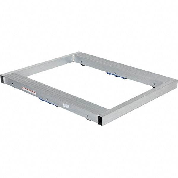 Vestil - 8,000 Lb Capacity Aluminum Pallet Dolly - 48" Long x 40" Wide x 4-1/4" High, 3" Wheels - Industrial Tool & Supply