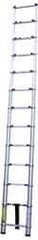 Vestil - 10-1/2' High, Type II Rating, Aluminum Telescopic Ladder - 225 Lb Capacity, 7-1/2' Working Length - Industrial Tool & Supply