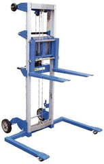 Vestil - 500 Lb Capacity, 47" Lift Height, Straddle Base Manually Operated Lift - Industrial Tool & Supply