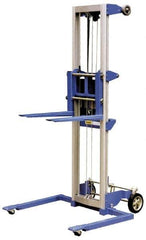 Vestil - 350 Lb Capacity, 118" Lift Height, Straddle Base Manually Operated Lift - Industrial Tool & Supply