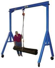 Vestil - 2,000 Lb Load Capacity, Steel Gantry Crane - 15' Span - Industrial Tool & Supply