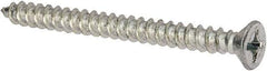 Value Collection - #12 Flat Head Phillips Sheet Metal Screw - Steel, 2-1/2" OAL, Grade 2 - Industrial Tool & Supply