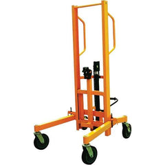 Wesco Industrial Products - 880 Lb Load Capacity, 30 & 55 Gal Drum Truck - 54-3/4" Wide x 71-1/4" High, 4 Steel Wheels - Industrial Tool & Supply